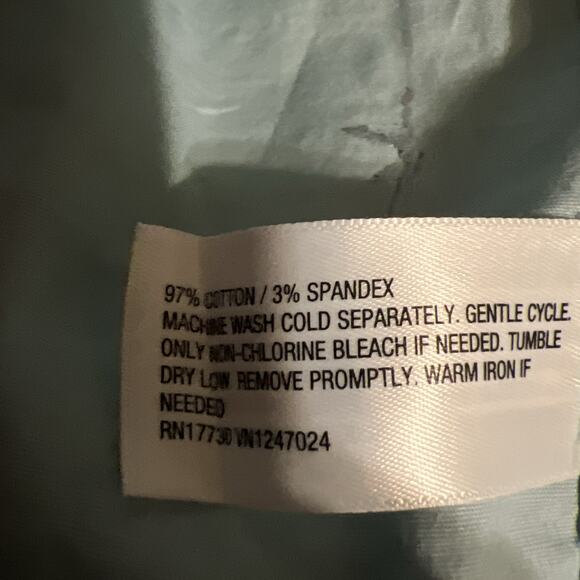 Goodfellow & Co Men's Short Sleeve Poplin Button-Down Shirt Turquoise Blue XXL - Picture 6 of 6